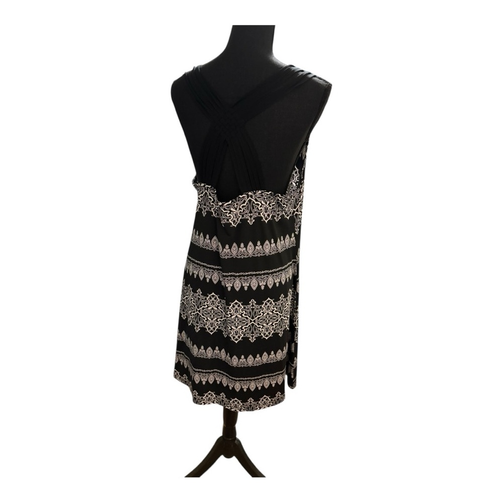 black and white patterned tank dress size XL. - Picture 4 of 7